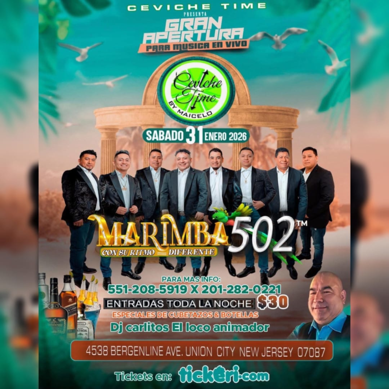 Event - MARIMBA 502 EN VIVO - Union City, New Jersey - January 31, 2026 | concert tickets