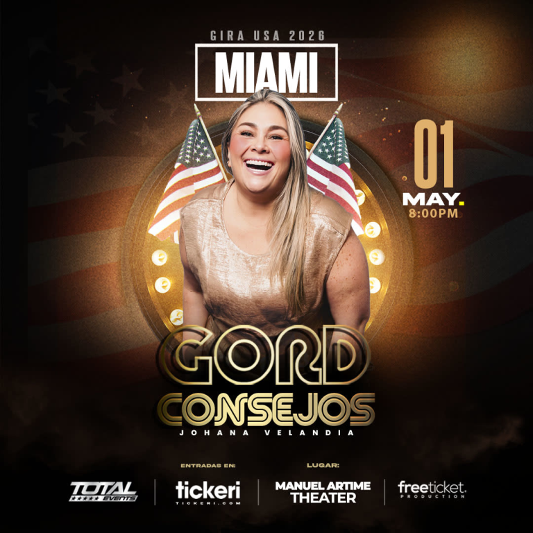 Event - GORDCONSEJOS -Johana Velandia- La Gorda-STAND UP COMEDY - Miami - Miami, FL - Fri, May 1, 2026} | concert tickets