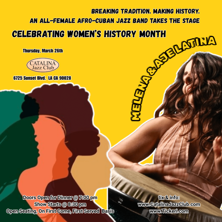 Event - A Women’s History Month Celebration with an All-Female Afro-Cuban Jazz Ensemble - Los Angeles, CA - jue, 26 de marzo de 2026} | concert tickets
