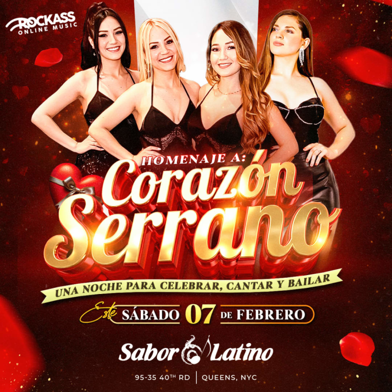 Event -  HOMENAJE A CORAZON SERRANO | Sabor Latino - Queens, New York - February 7, 2026 | concert tickets