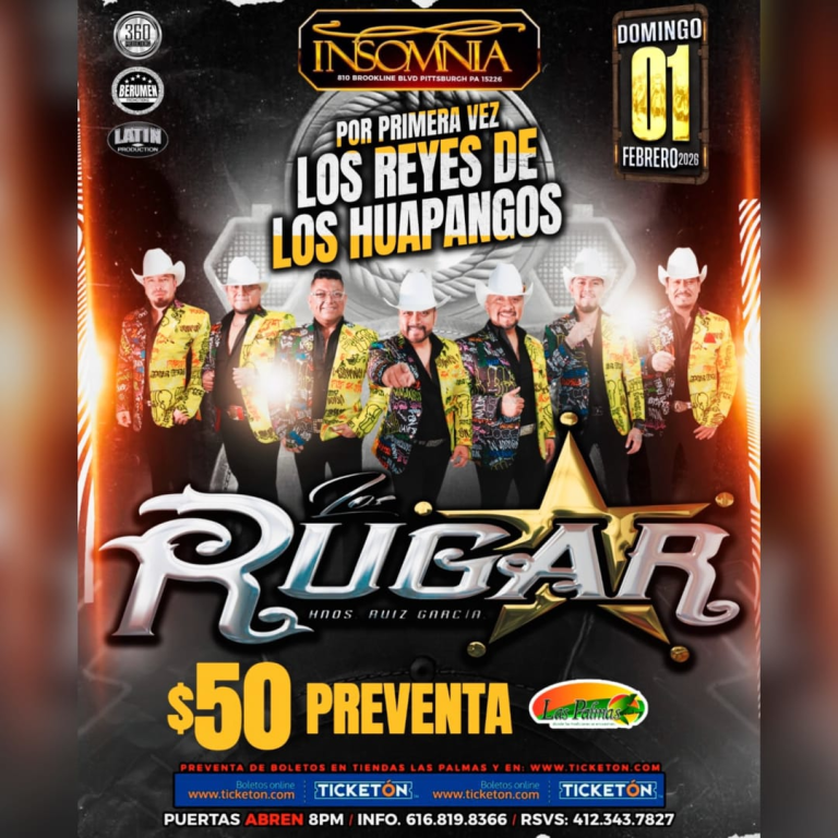 Event - Los RUGAR en Concierto!  - Pittsburgh, Pennsylvania - February 1, 2026 | concert tickets