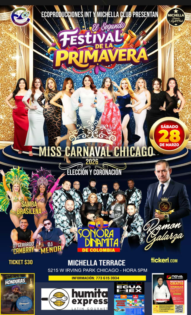 Event - Miss Carnaval Chicago 2026   - Chicago, IL - sáb, 28 de marzo de 2026} | concert tickets