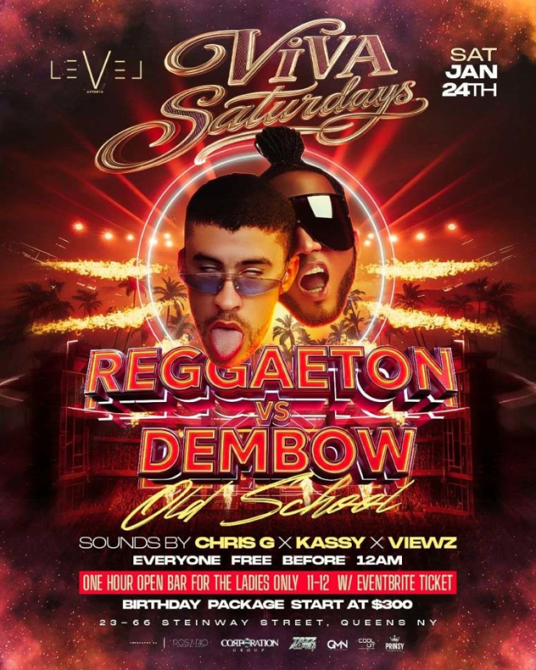 Event - Viva Saturdays: Reggaeton vs Dembow Old School at Level Astoria Queens - Astoria, New York - January 24, 2026 | concert tickets