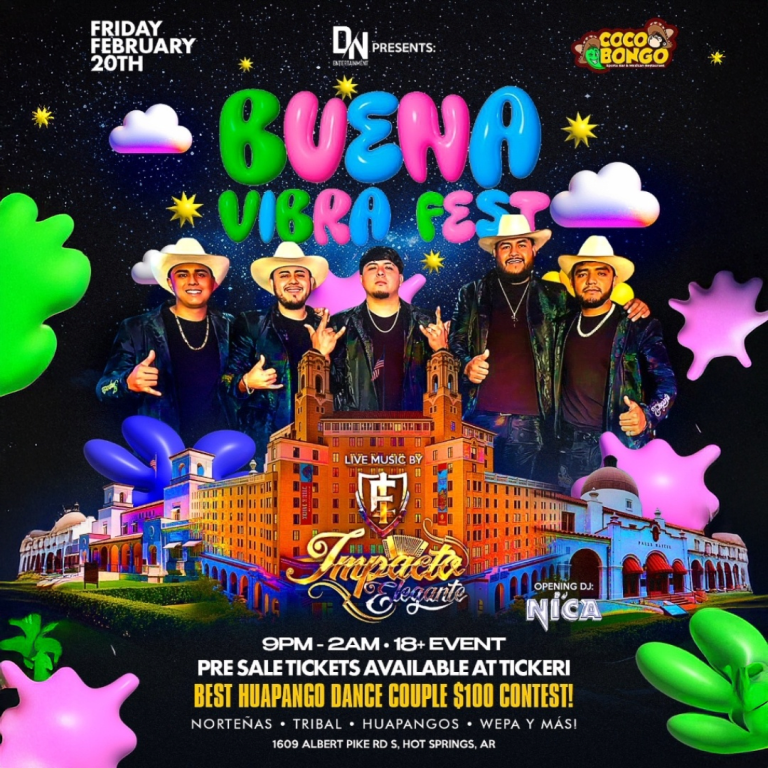 Event - Buena Vibra Fest in Arkansas - Hot Springs, Arkansas - February 20, 2026 | concert tickets
