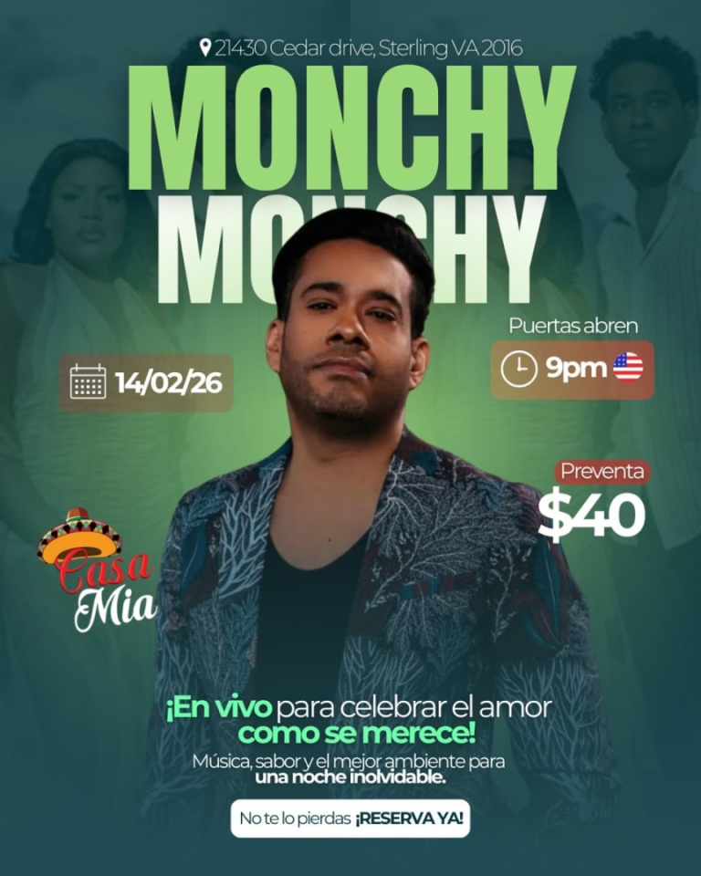 Event - MONCHY EN STERLING - Sterling, Virginia - February 14, 2026 | concert tickets