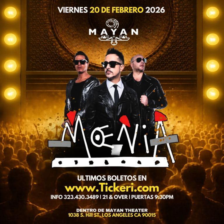 Event - MOENIA en MAYAN THEATER de Los Angeles! - Los Angeles, California - February 20, 2026 | concert tickets