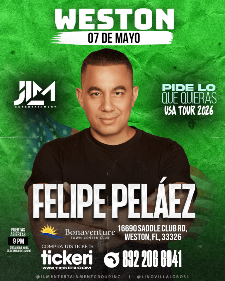 Event - FELIPE PELÁEZ ¡En Concierto! - Weston (Florida) - Weston, FL - Thu, May 7, 2026} | concert tickets