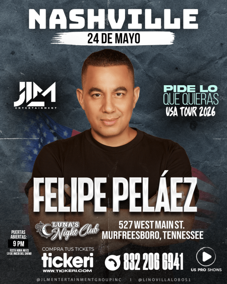 Event - FELIPE PELÁEZ ¡En Concierto! - Nashville TN - Murfreesboro, TN - Sun, May 24, 2026} | concert tickets