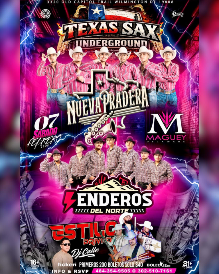 Event - NUEVA PRADERA LOS SENDEROS Y ESTILO PRIVADO - Wilmington, Delaware - February 7, 2026 | concert tickets
