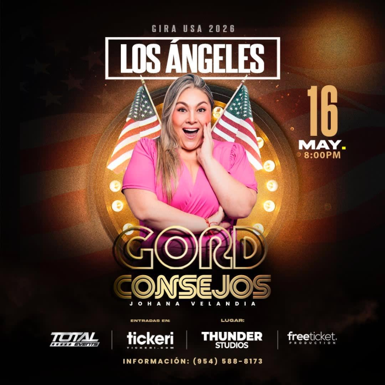 Event - GORDCONSEJOS - Johana Velandia ( La Gorda )- STAND UP COMEDY - Long Beach  - Long Beach, CA - sáb, 16 de mayo de 2026} | concert tickets