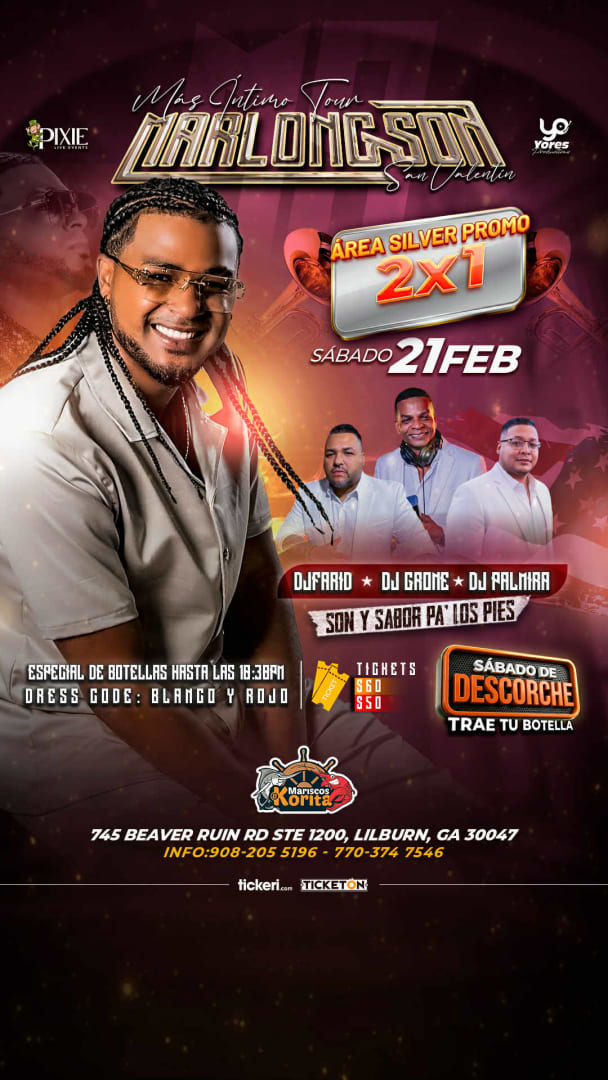 Event - Dj Marlong Son En Atlanta GA - Lilburn, Georgia - February 21, 2026 | concert tickets