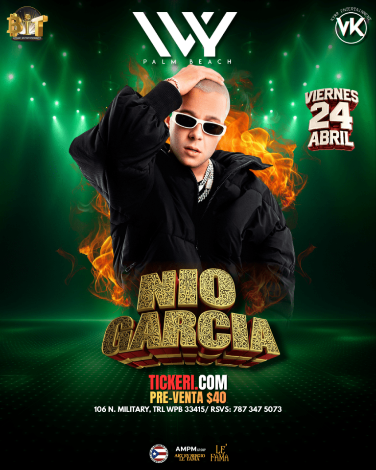 Event - Nio Garcia Live Concert  - West Palm Beach, FL - vie, 24 de abril de 2026} | concert tickets