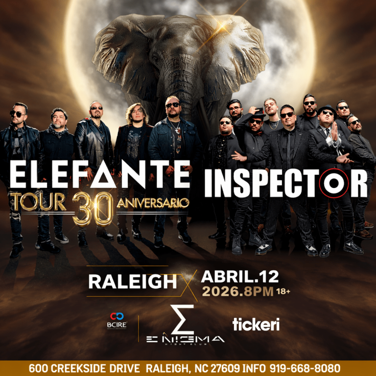 Event - Elefante tour 30 Aniversario en Raleigh junto a Inspector!  - Raleigh, North Carolina - April 12, 2026 | concert tickets