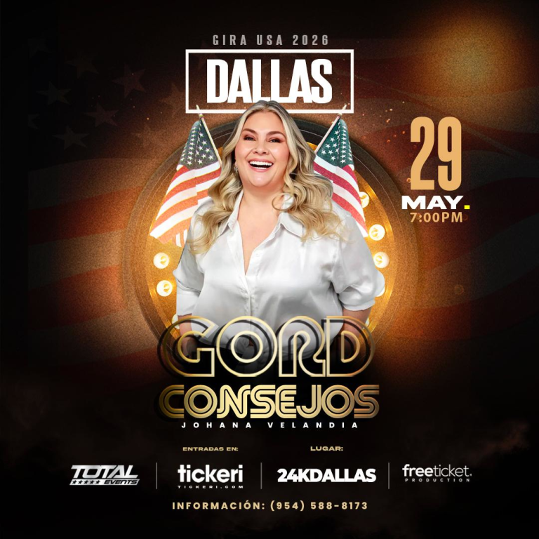 Event - GORDCONSEJOS - Johana Velandia - La Gorda -STAND UP COMEDY - Dallas - Dallas, TX - Fri, May 29, 2026} | concert tickets