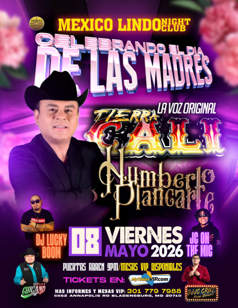 Event - HUMBERTO PLANCARTE LA VOZ ORIGINAL DE TIERRA CALI - Bladensburg, MD - vie, 8 de mayo de 2026} | concert tickets