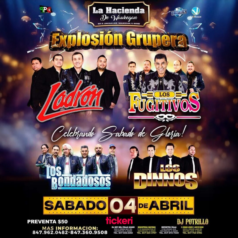 Event - Explosión Grupera en Waukegan, IL Ladrón, Los Fugitivos, Los Mismos y Más - Waukegan, IL - sáb, 4 de abril de 2026} | concert tickets