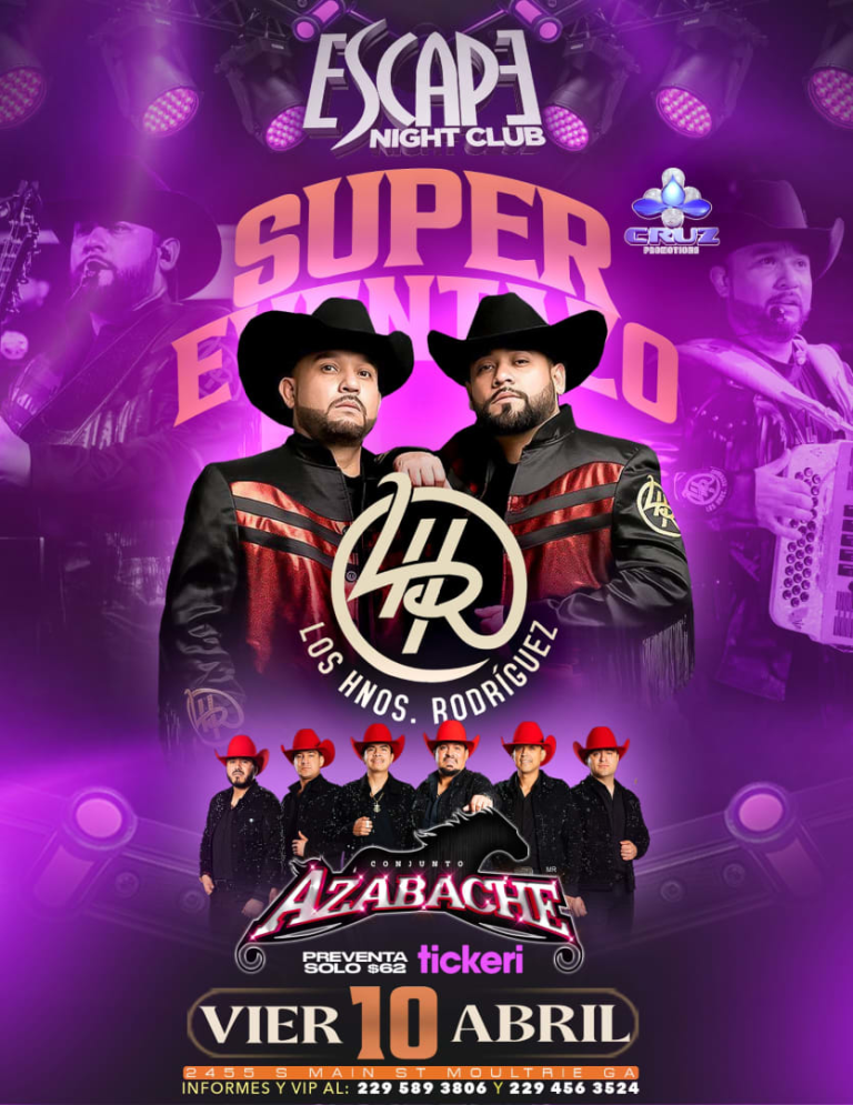 Event - Los Hermanos Rodrigues - Moultrie, GA - vie, 10 de abril de 2026} | concert tickets