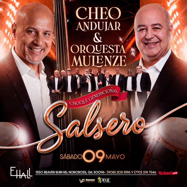Event - ORQUESTA MULENZE & CHEO ANDUJAR EN CONCIERTO!!! ATLANTA,GA - Norcross, GA - sáb, 9 de mayo de 2026} | concert tickets