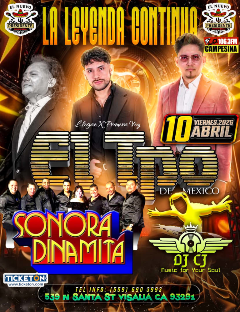 Event - El legado continua  El Tpo De Mexico ,Sonora Dinamita  - Visalia, CA - Fri, April 10, 2026} | concert tickets