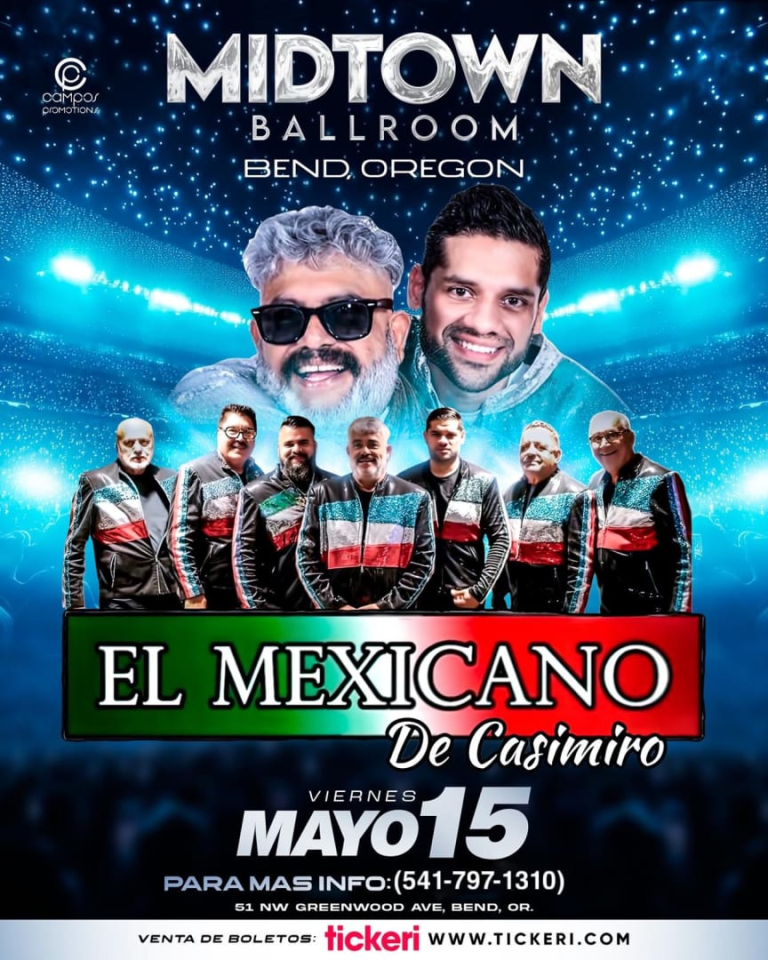 Event - El Mexicano de Casimiro - Bend, OR - Fri, May 15, 2026} | concert tickets