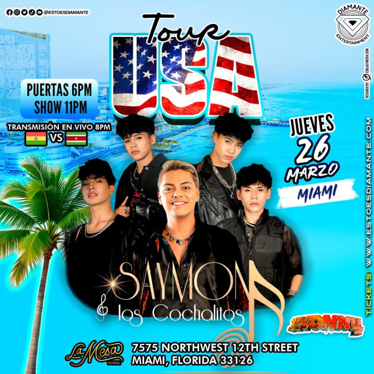 Event - SAYMON Y LOS COCHALITOS - MIAMI - Miami, FL - Thu, March 26, 2026} | concert tickets