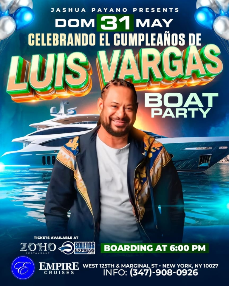 Event - LUIS VARGAS BOAT PARTY - NY, NY - dom, 31 de mayo de 2026} | concert tickets