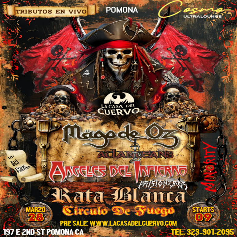 Event - Mago de Oz, Rata Blanca, Angeles del Infierno. Tributos En Vivo En Pomona - Pomona, CA - Sat, March 28, 2026} | concert tickets