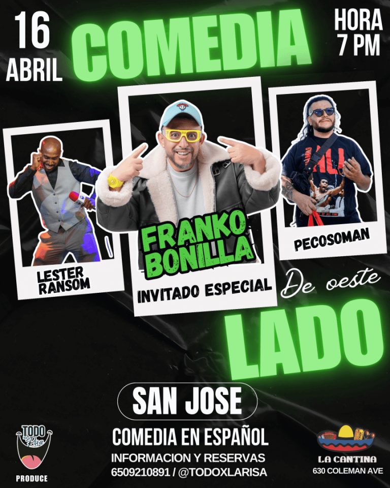 Event - FRANKO BONILLA COMEDIA DE OESTE LADO - San Jose, CA - jue, 16 de abril de 2026} | concert tickets