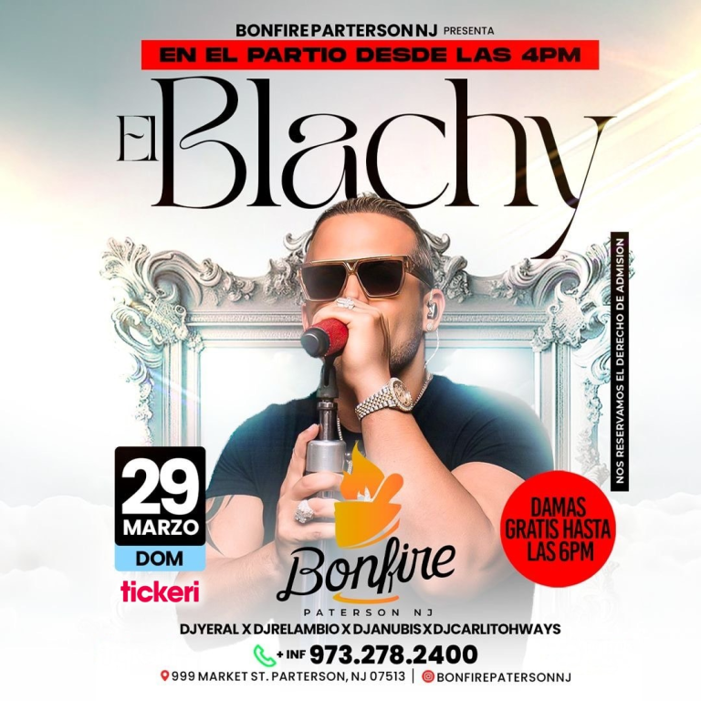 Event - El Blachy en concierto en New Jersey - Paterson, NJ - dom, 29 de marzo de 2026} | concert tickets