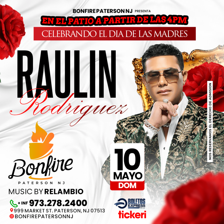 Event - RAULIN RODRIGUEZ  - Paterson, NJ - dom, 10 de mayo de 2026} | concert tickets