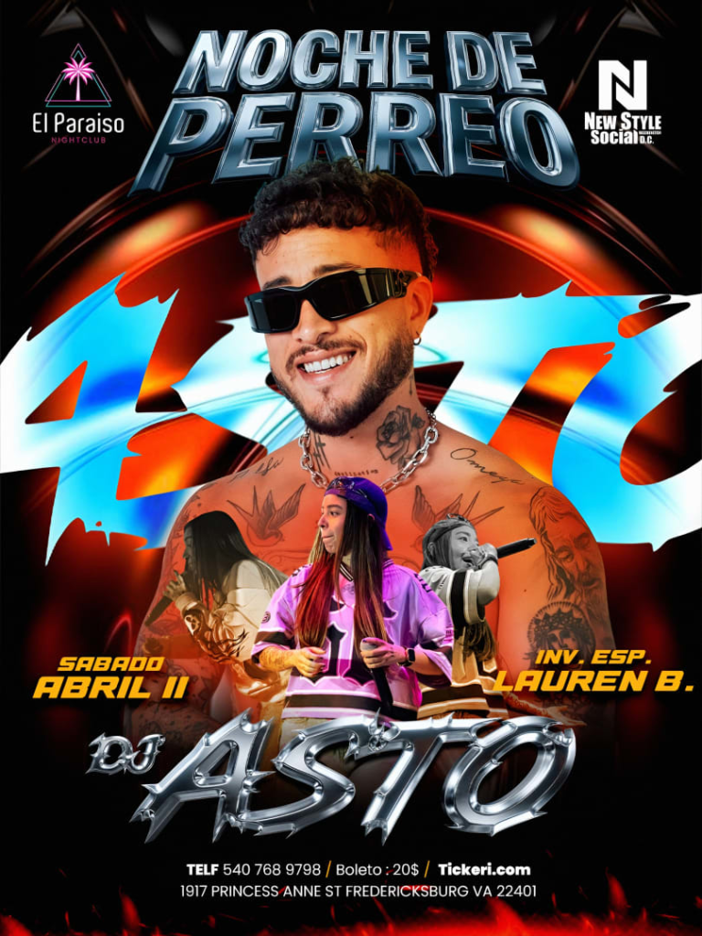 Event - Djasto  - Fredericksburg, VA - sáb, 18 de abril de 2026} | concert tickets