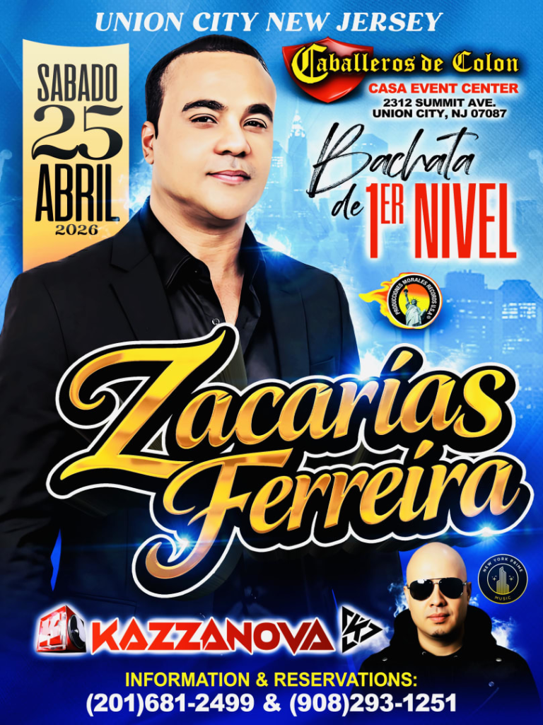 Event - ZACARIAS FERREIRA En UNION CITY NJ - Union City, NJ - sáb, 25 de abril de 2026} | concert tickets