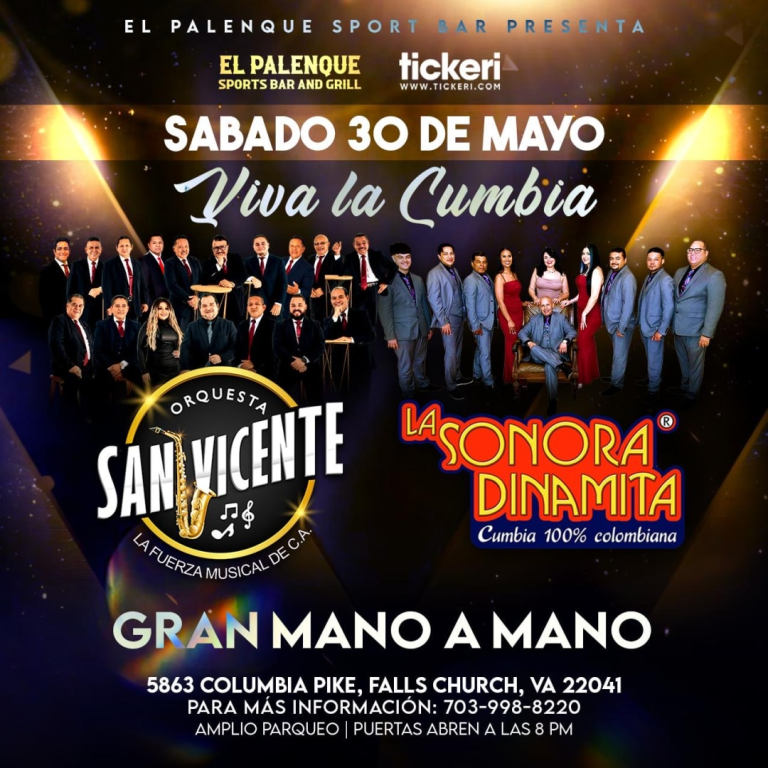 Event - ORQUESTA SANVICENTE Y LA SONORA DINAMITA EN TARIMA !!! - Falls Church, VA - sáb, 30 de mayo de 2026} | concert tickets