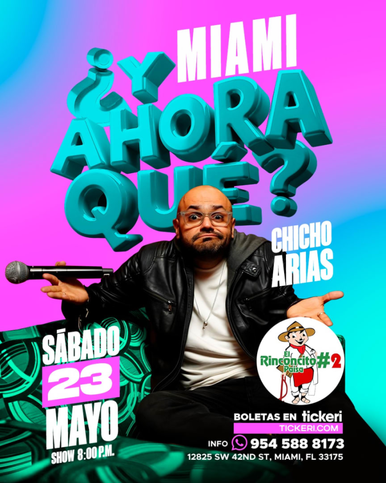 Event - CHICO ARIAS -  Y Ahora Que?  Miami - Miami, FL - sáb, 23 de mayo de 2026} | concert tickets