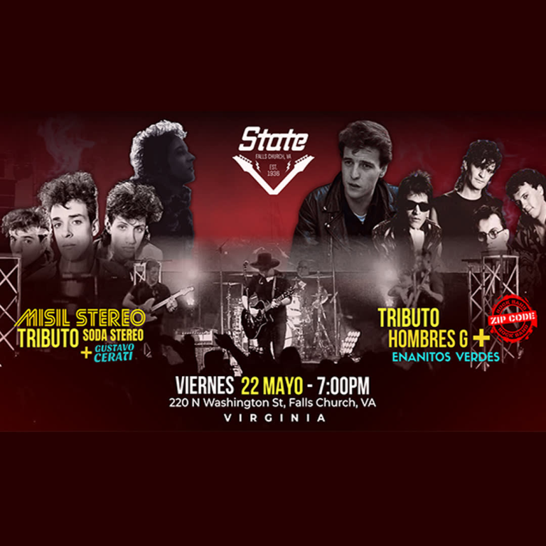Event - MISIL STEREO - TRIBUTO A SODA STEREO + GUSTAVO CERATI - Falls Church, VA - vie, 22 de mayo de 2026} | concert tickets