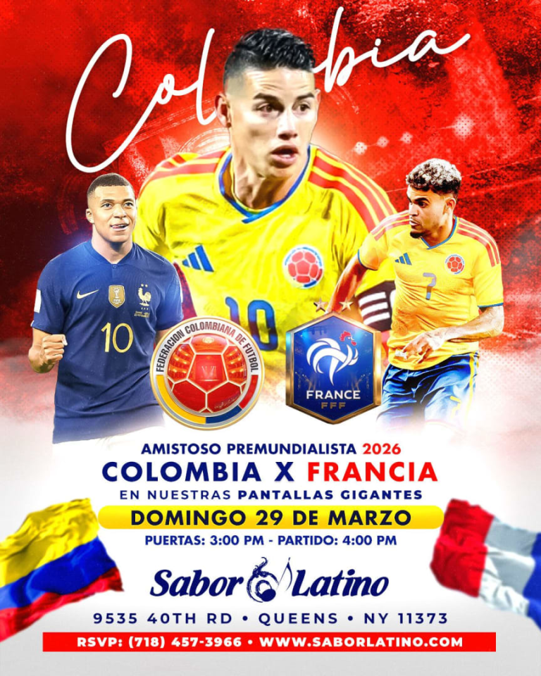 Event - COLOMBIA VS FRANCIA | Sabor Latino - Queens, NY - dom, 29 de marzo de 2026} | concert tickets