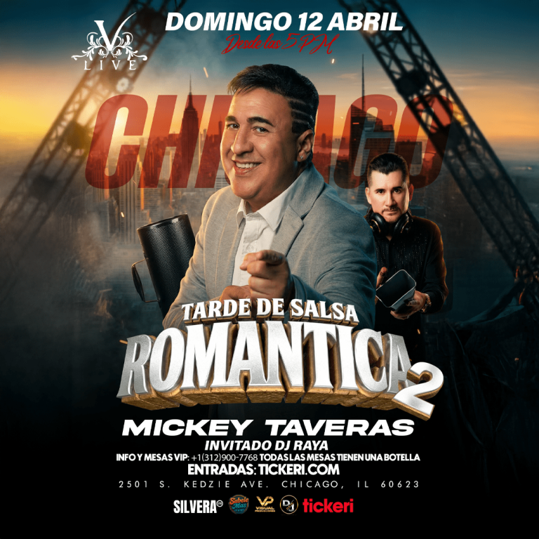 Event - TARDE DE SALSA ROMANTICA 2- Mickey Taveras - Chicago, IL - dom, 12 de abril de 2026} | concert tickets