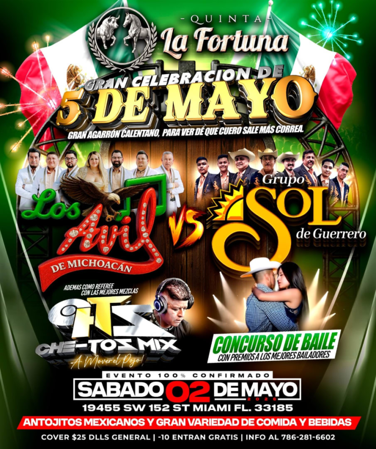 Event - 5 DE MAYO  - Miami, FL - Sat, May 2, 2026} | concert tickets
