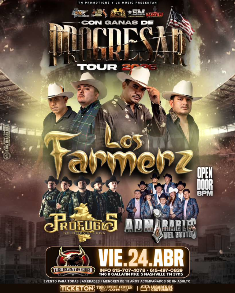 Event - Los Farmerz & Profugos de Nuevo Leon & Admirables del Norte en concierto - Nashville, TN - vie, 24 de abril de 2026} | concert tickets