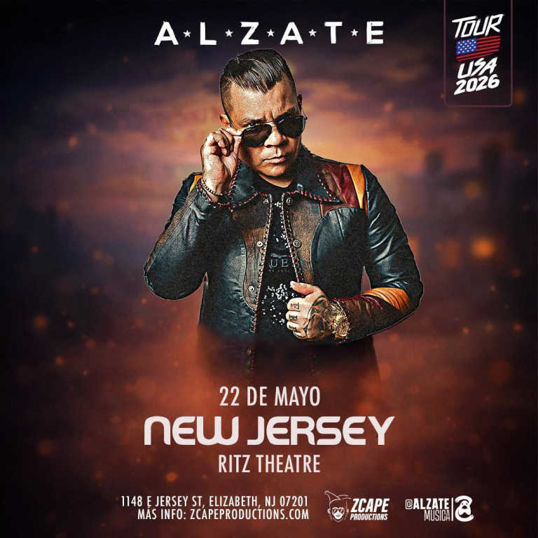 Event - Alzate en vivo en New Jersey - Elizabeth, NJ - vie, 22 de mayo de 2026} | concert tickets