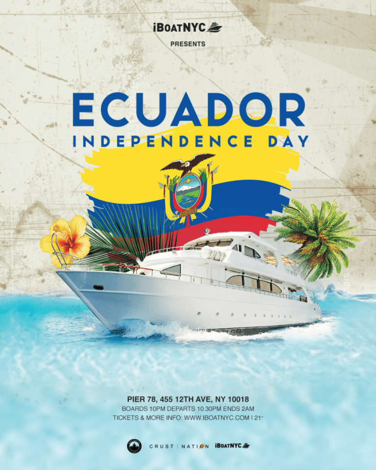 Event - ECUADORIAN Independence Day Boat Party Cruise | Ecuador on the River - New York, NY - sáb, 8 de agosto de 2026} | concert tickets
