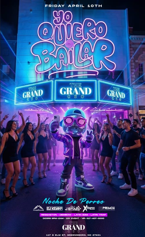 Event - Yo Quiero Bailar North Carolina - Greensboro, NC - vie, 10 de abril de 2026} | concert tickets