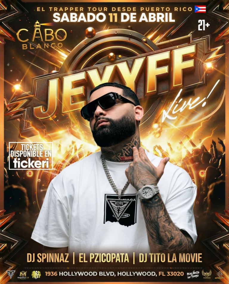 Event - JEYYFF EL TRAPPER HOLLYWOOD FL LIVE CONCERT  - Hollywood, FL - sáb, 11 de abril de 2026} | concert tickets