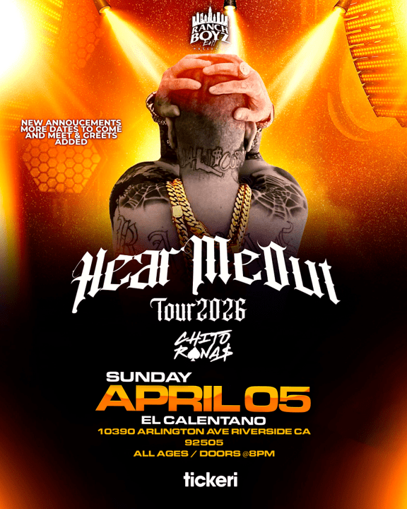 Event - Chito Ranas live in concert in Riverside - Riverside, CA - Sun, April 5, 2026} | concert tickets