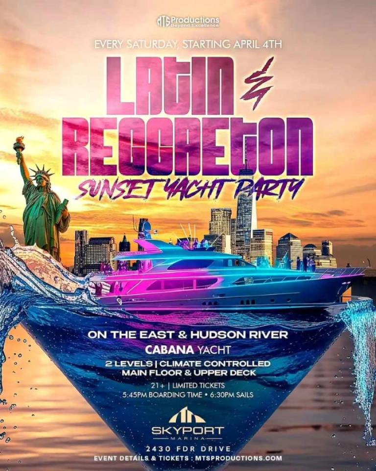Event - Fiesta Latina Sunset Yacht Party NYC Saturday April 4th | NYC Party Cruise - New York, NY - sáb, 4 de abril de 2026} | concert tickets