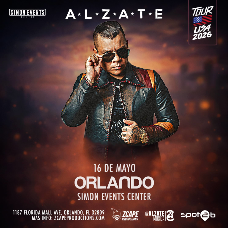 Event - Alzate en vivo en Orlando - Orlando, FL - sáb, 16 de mayo de 2026} | concert tickets