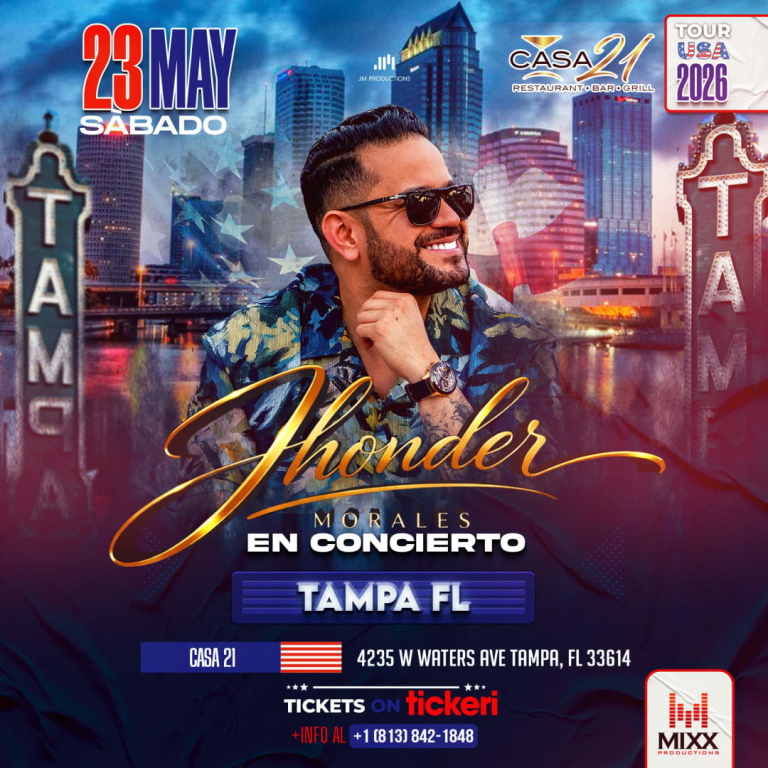 Event - Jhonder Morales En Tampa - Tampa, FL - sáb, 23 de mayo de 2026} | concert tickets