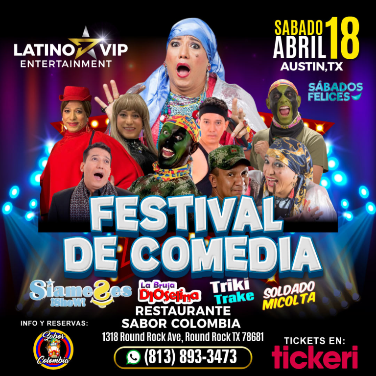 Event - FESTIVAL DE COMEDIA EN "AUSTIN,TX" - Round Rock, TX - Sat, April 18, 2026} | concert tickets