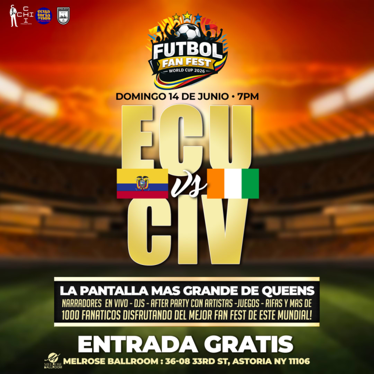Event - ECUADOR vs COSTA DE MARFIL - #1 FUTBOL FAN FEST VIEWING PARTY  - New York, NY - dom, 14 de junio de 2026} | concert tickets