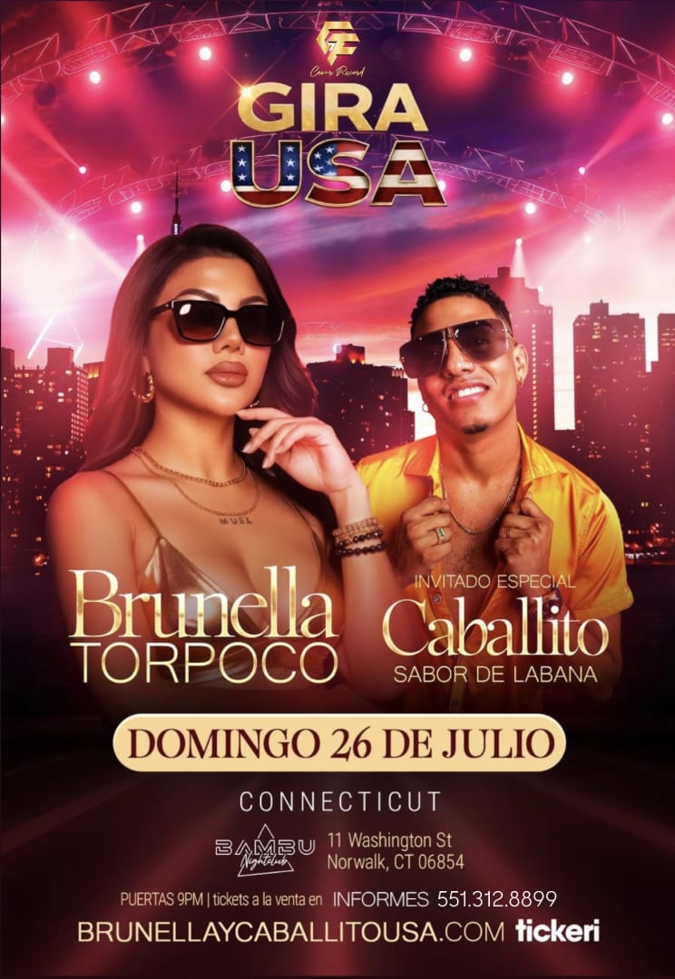 Event - BRUNELLA TORPOCO & CABALLITO EN CONNECTICUT  - Norwalk, CT - dom, 26 de julio de 2026} | concert tickets
